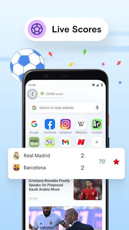 Opera Mini Web ブラウザ スクリーンショット 0