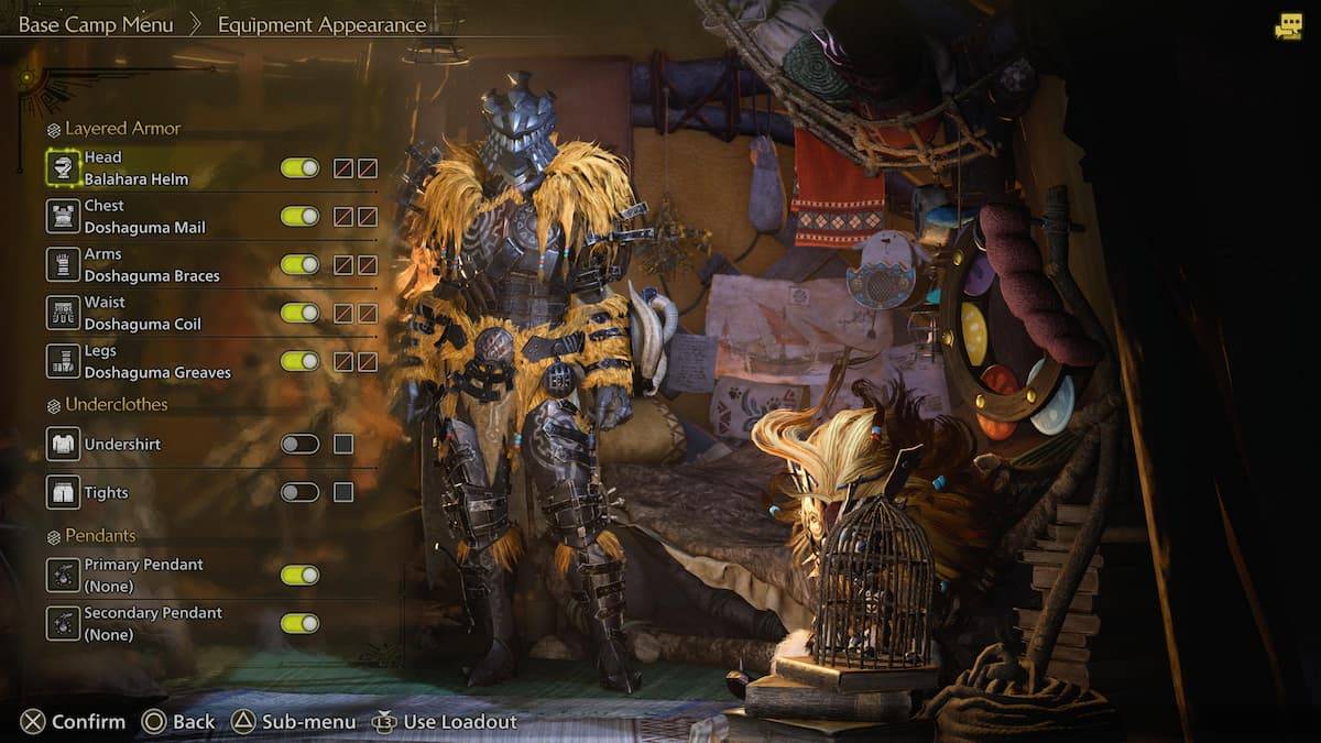 Многослойные доспехи в дикой природе монстров