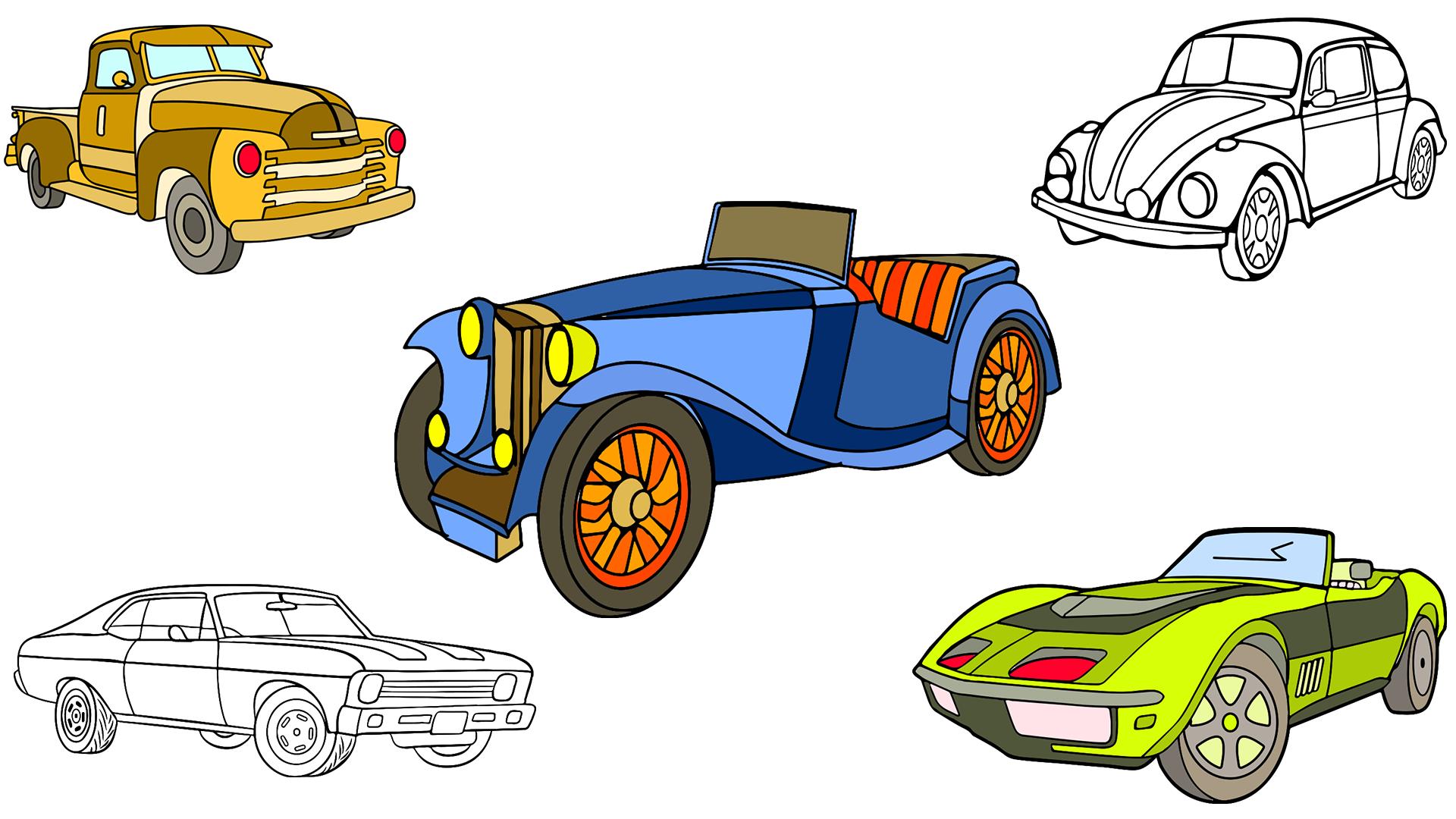 Classic Cars Paint by Number ဖန်သားပြင်ဓာတ်ပုံ 1
