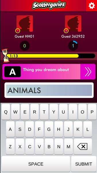 Scattergories ဖန်သားပြင်ဓာတ်ပုံ 3