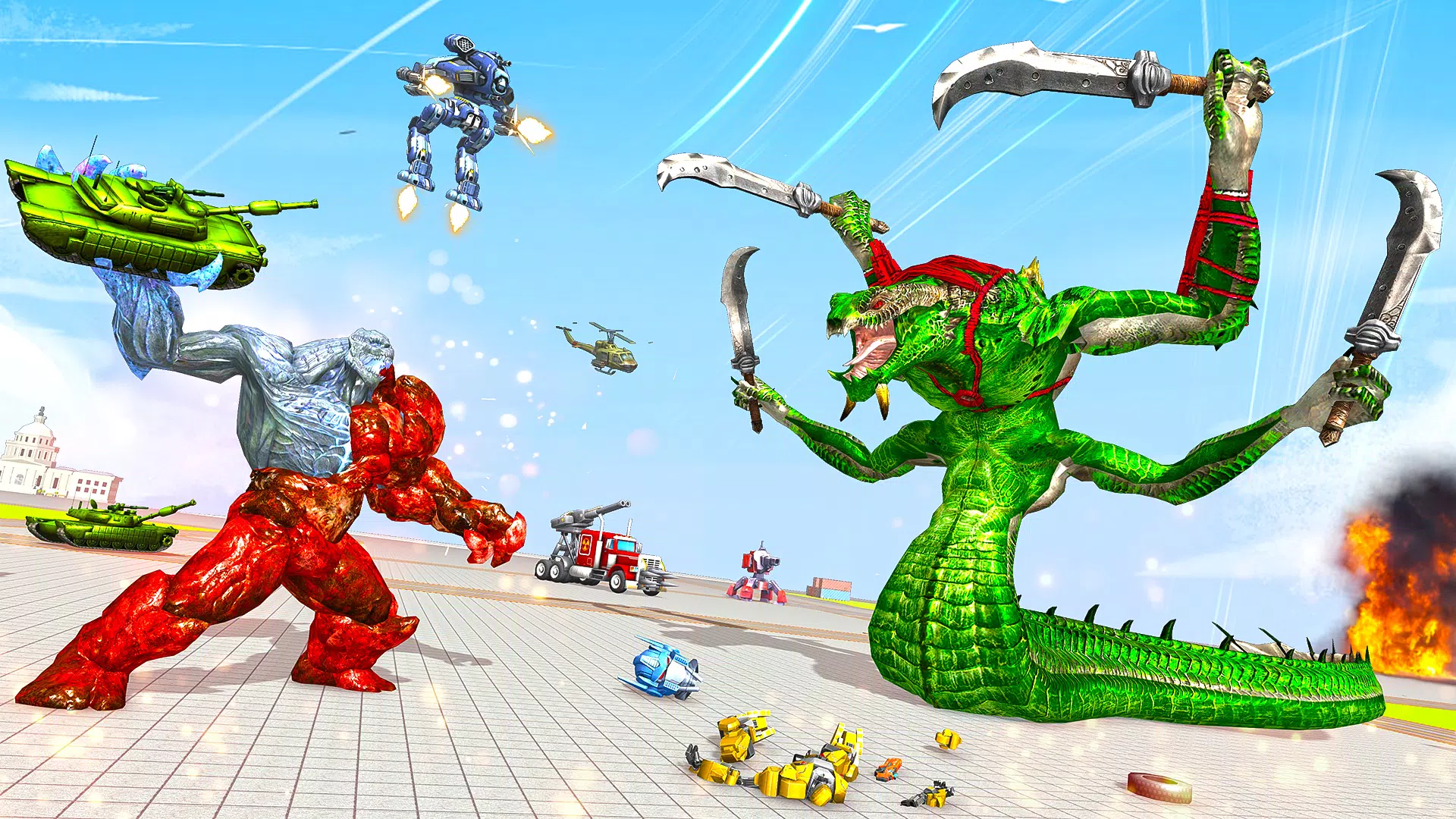 Snake Robot Game - Stone Robot 螢幕截圖 0