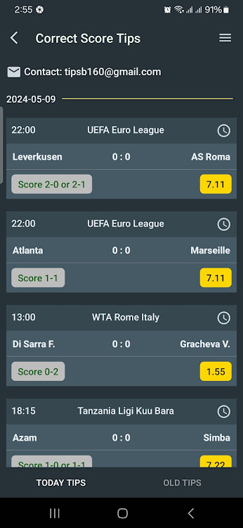 Betting Tips Correct Score 螢幕截圖 0