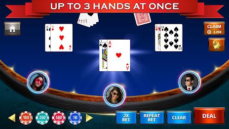 21 Blackjack Real Casino Game 螢幕截圖 1