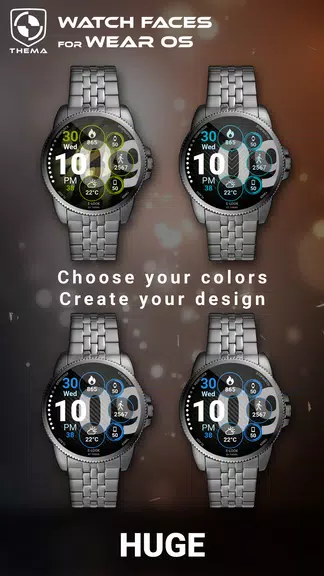 Huge Watch Face 螢幕截圖 1