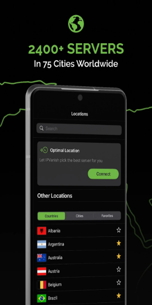 Schermata IPVanish: VPN Location Changer Mod 1