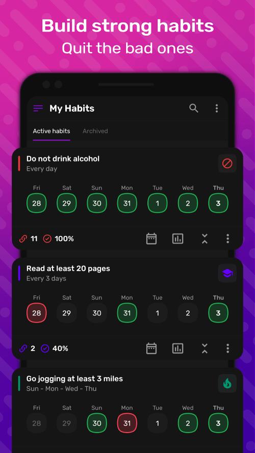 HabitNow Daily Routine Planner स्क्रीनशॉट 1