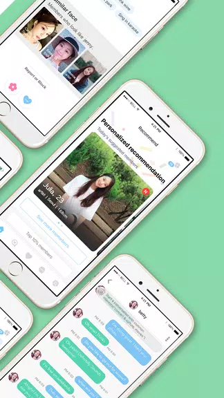 WowU– Face recognition Dating, Meet Singles & Chat スクリーンショット 1