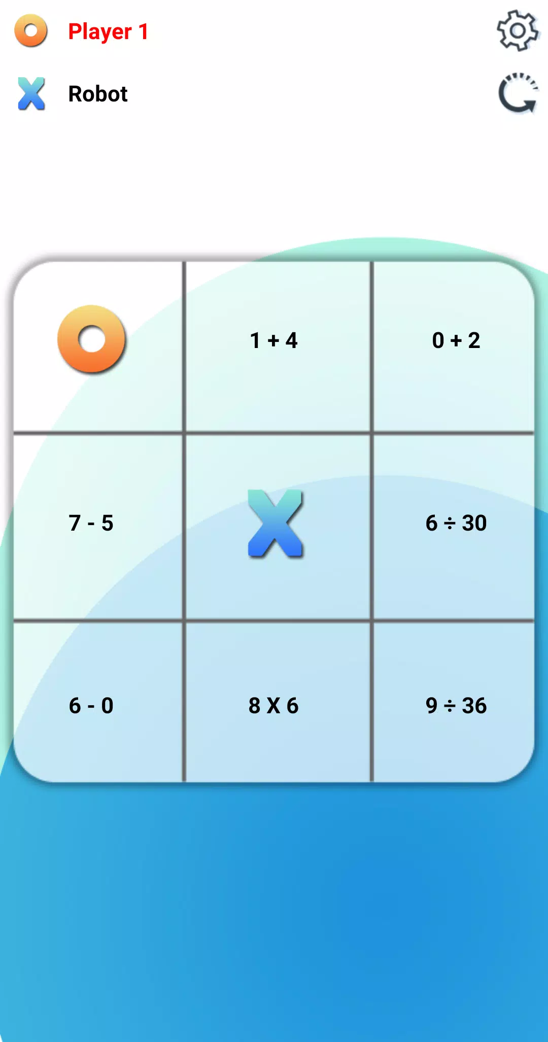 Tic Tac Toe: A Math Game 螢幕截圖 1
