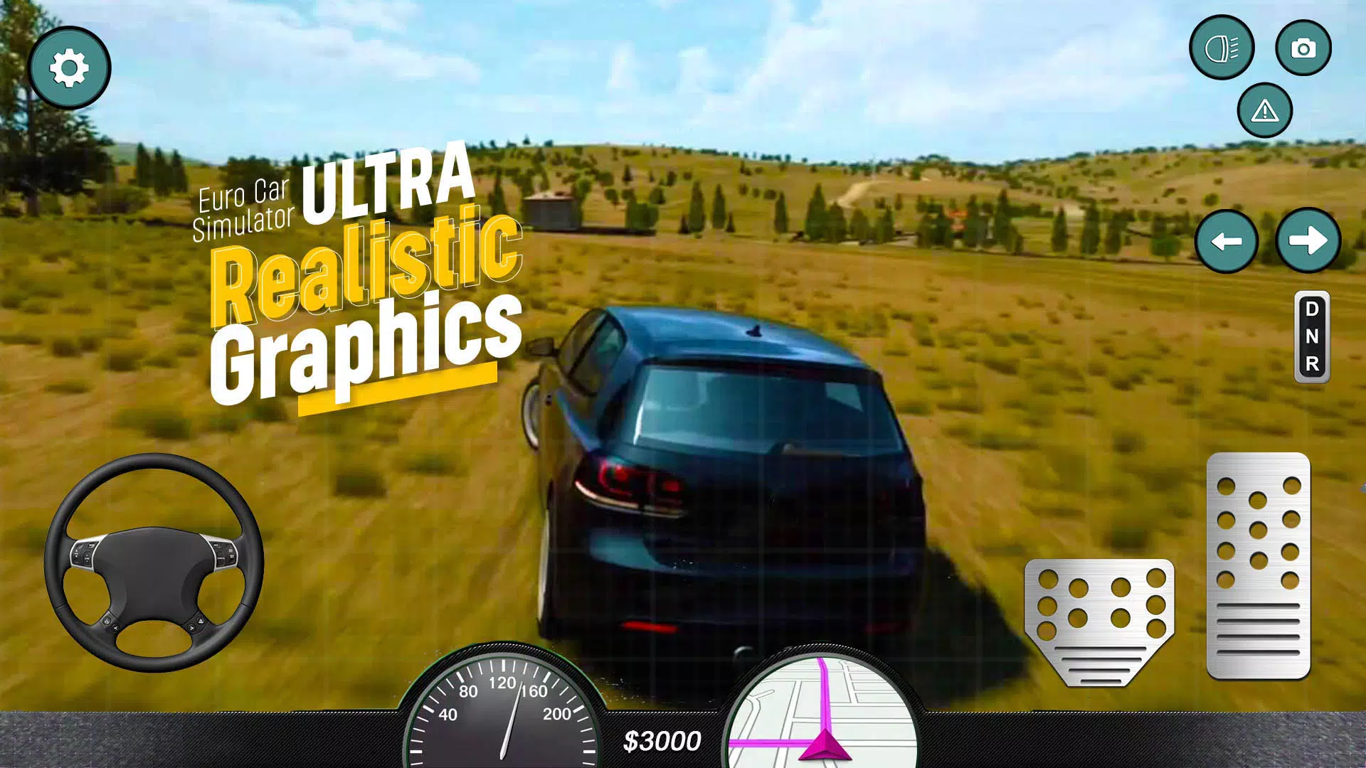Euro Car Simulator Driving 2 螢幕截圖 2