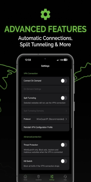 Schermata IPVanish: VPN Location Changer Mod 2