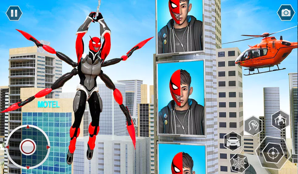 Black Spider Rope SuperHero 螢幕截圖 3