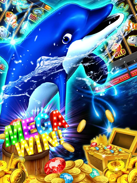 Dolphin Slots: Deluxe Pearl应用截图第1张