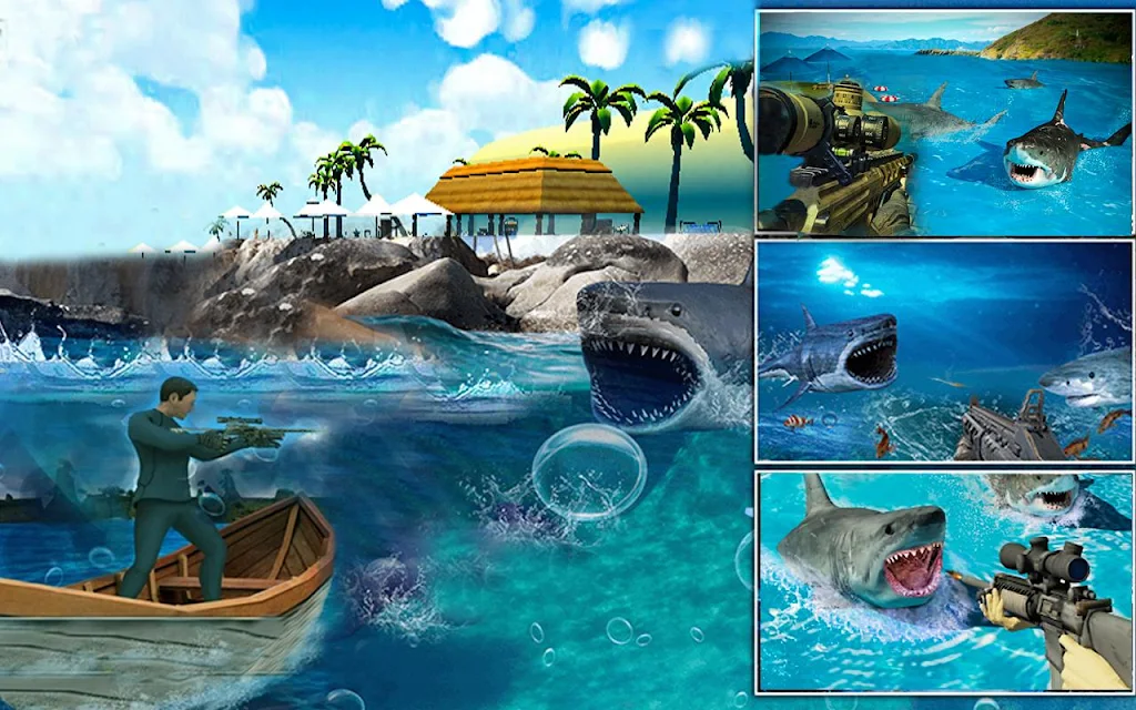 Real Whale Shark Hunting Games スクリーンショット 3