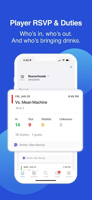 BenchApp - Sports Team Manager 螢幕截圖 2