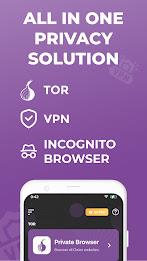Private Onion Browser + VPN Скриншот 0