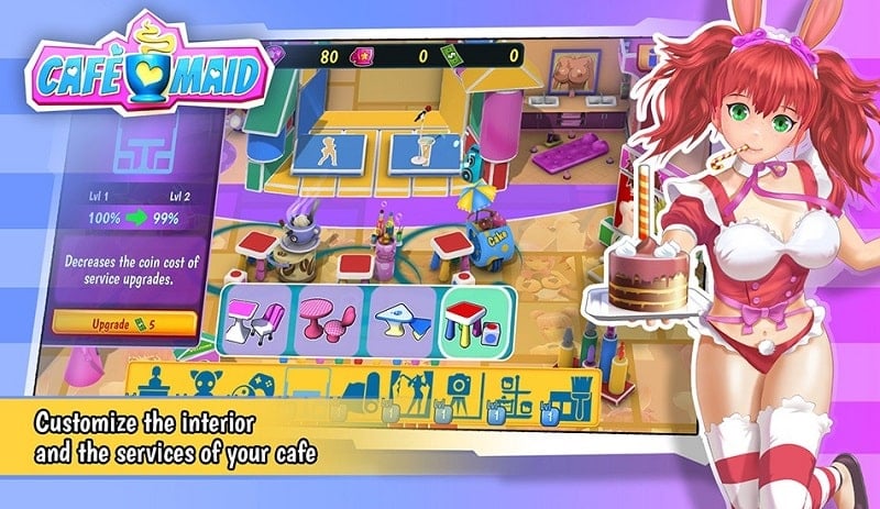 Cafe Maid 螢幕截圖 1
