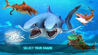 Double Head Shark Attack PVP 螢幕截圖 1