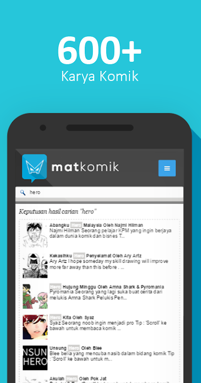 Matkomik - Apps Komik Percuma! Tangkapan skrin 1