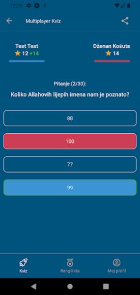 Islamski kviz - pitajucene.com Capture d'écran 0