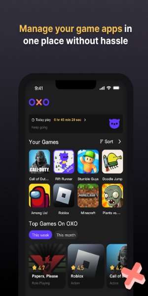 Schermata OXO Game Launcher 2