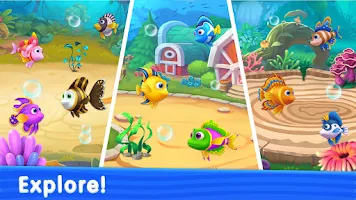 Solitaire TriPeaks: Aquarium Schermafbeelding 3