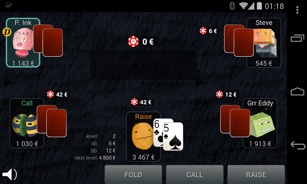 Bots Don’t Bluff Offline Poker 螢幕截圖 1