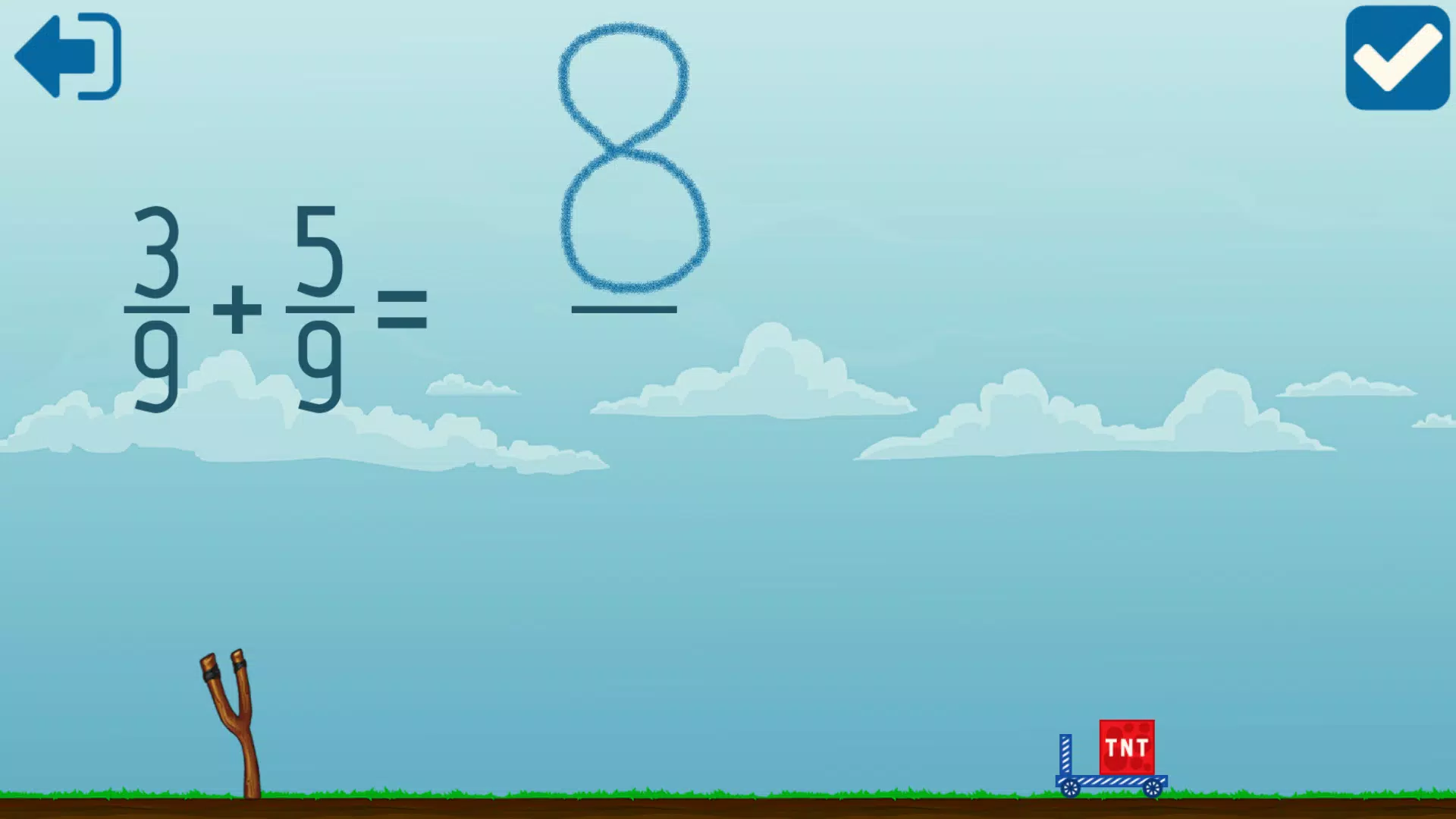 Adding Fractions Math Game Capture d'écran 2