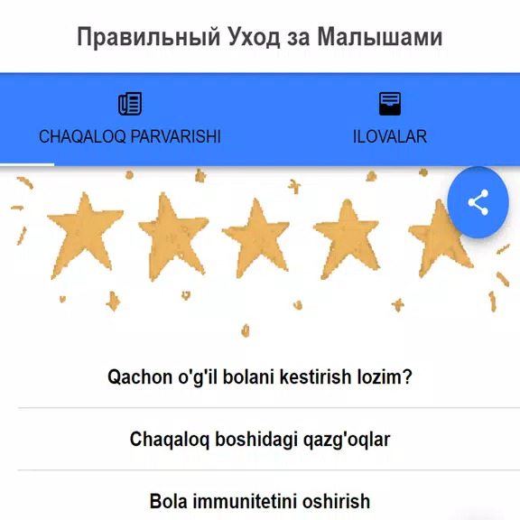 Schermata Chaqaloqlar Sog’lom Parvarishi 0