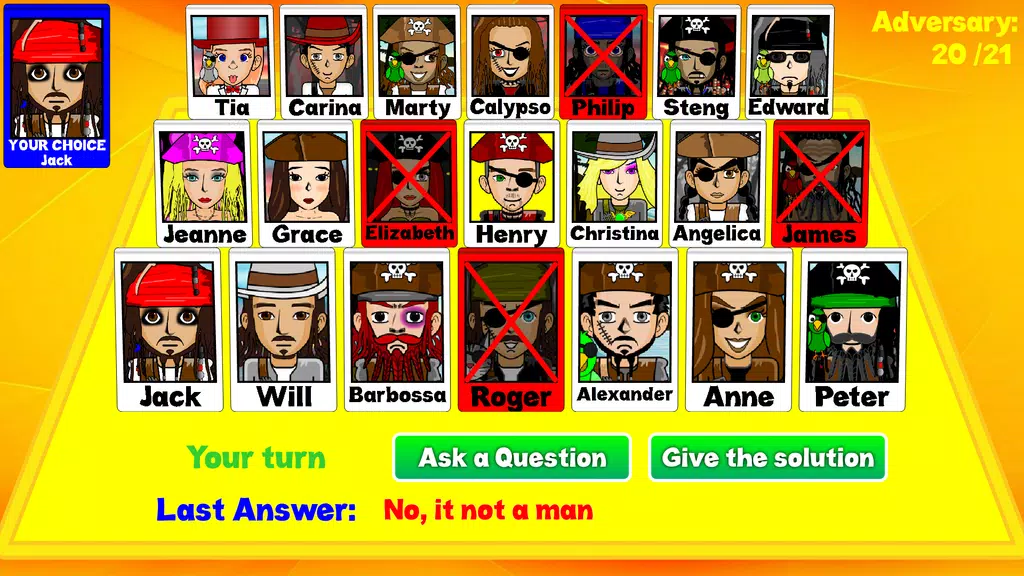 Guess who the character is Zrzut ekranu 2