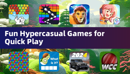 クイックプレイに最適な楽しいハイパーモカジュアルゲーム