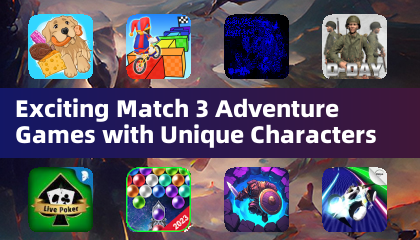 Возбуждающие игры-головоломки на три шара с уникальными персонажами